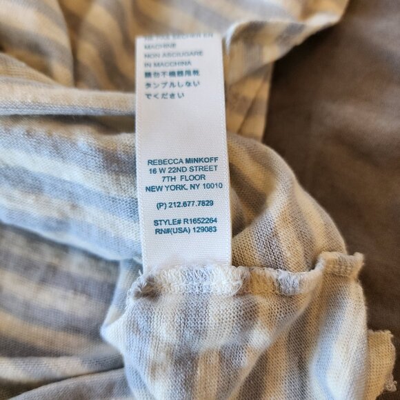 Rebecca Minkoff Striped Festival Tank - Light Blue & Ivory Striped - XXS - Picture 5 of 5